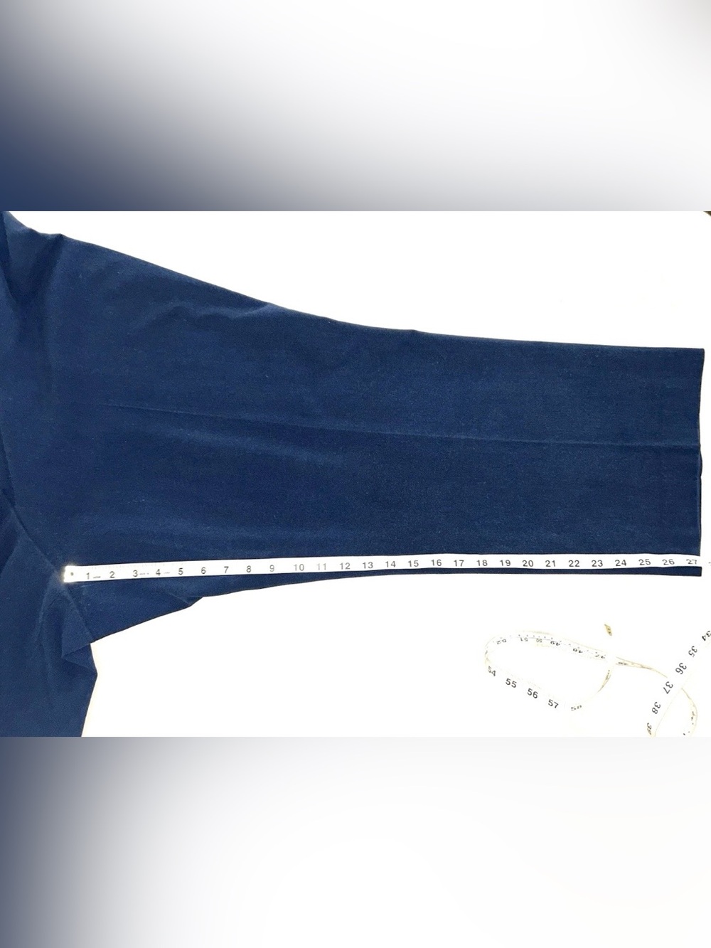 Lane Bryant 22 Petite Navy Blue Womens Trousers Stretch Dress Pants 27.5” Inseam - Picture 7 of 9